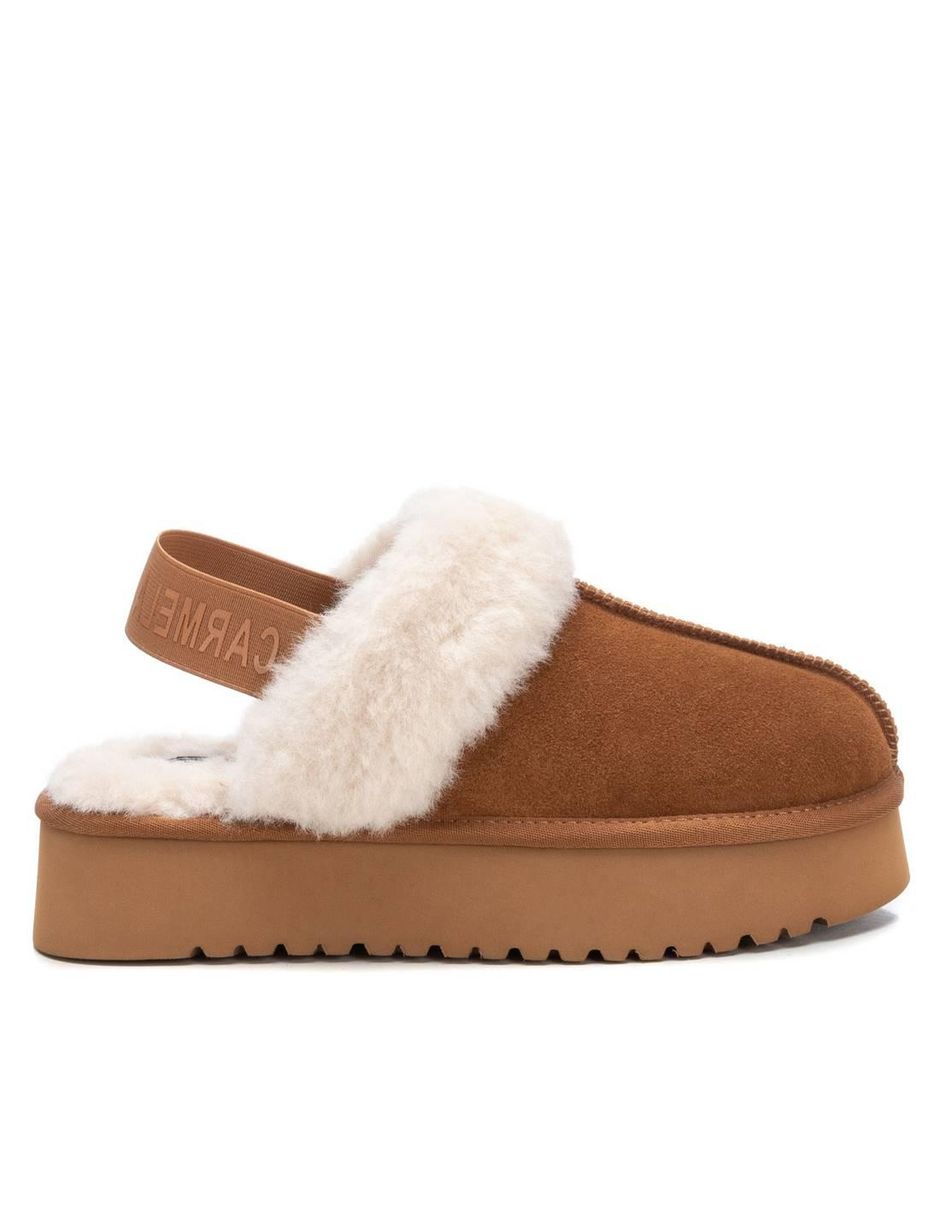 Zapatilla de piel para mujer Zapatilla de piel para mujer