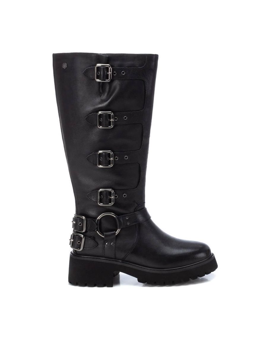 Bota al tobillo de piel para mujer Bota al tobillo de piel para mujer
