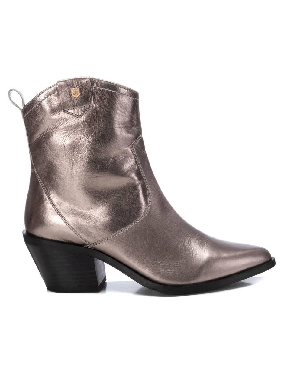 Bota al tobillo de piel para mujer Bota al tobillo de piel para mujer