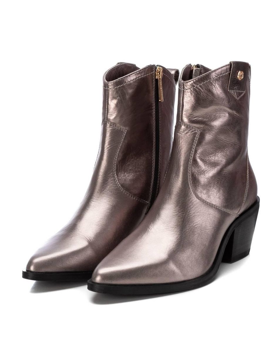 Bota al tobillo de piel para mujer 4