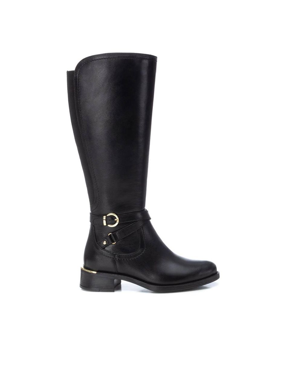 Bota al tobillo de piel para mujer Bota al tobillo de piel para mujer