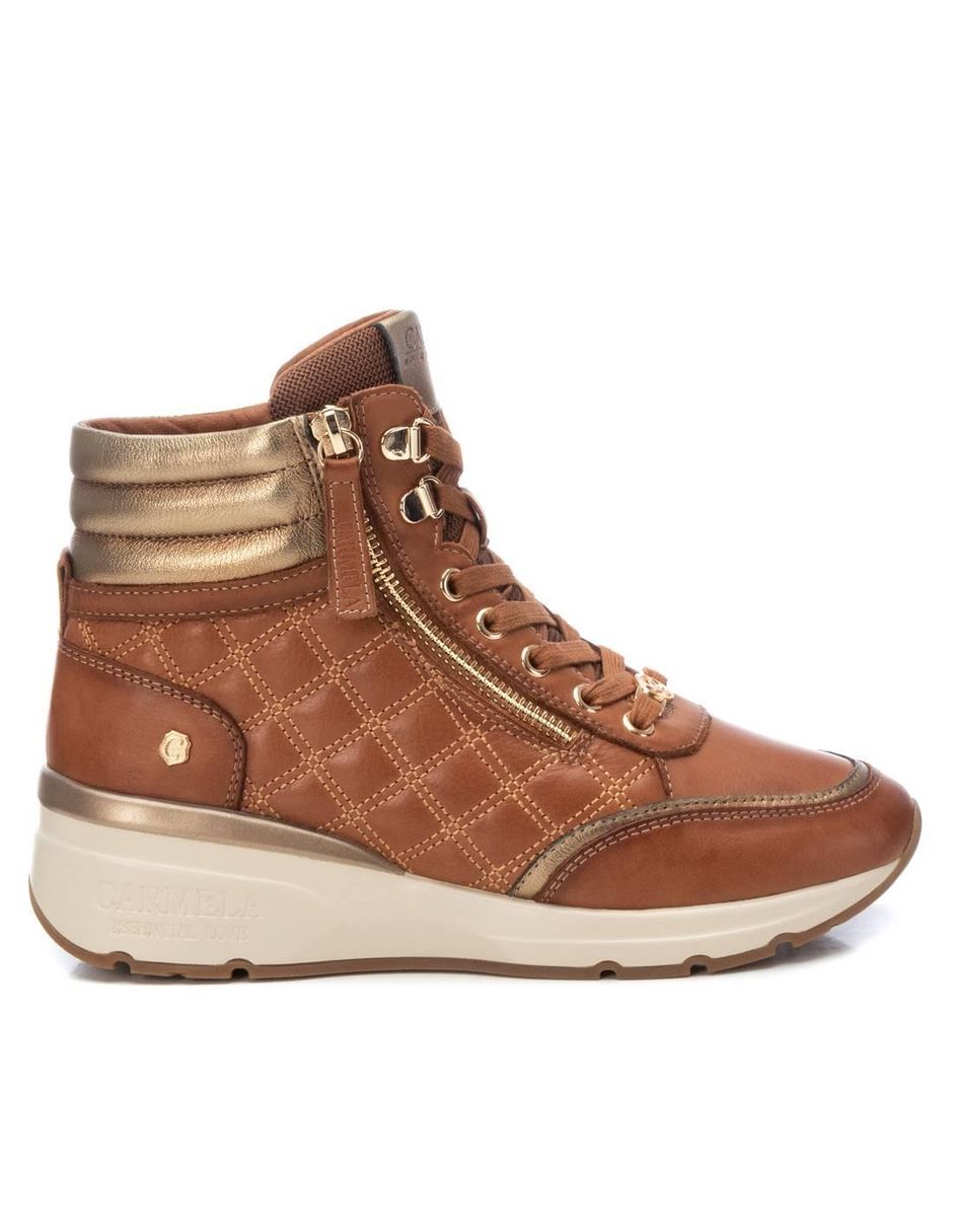 Bota al tobillo de piel para mujer