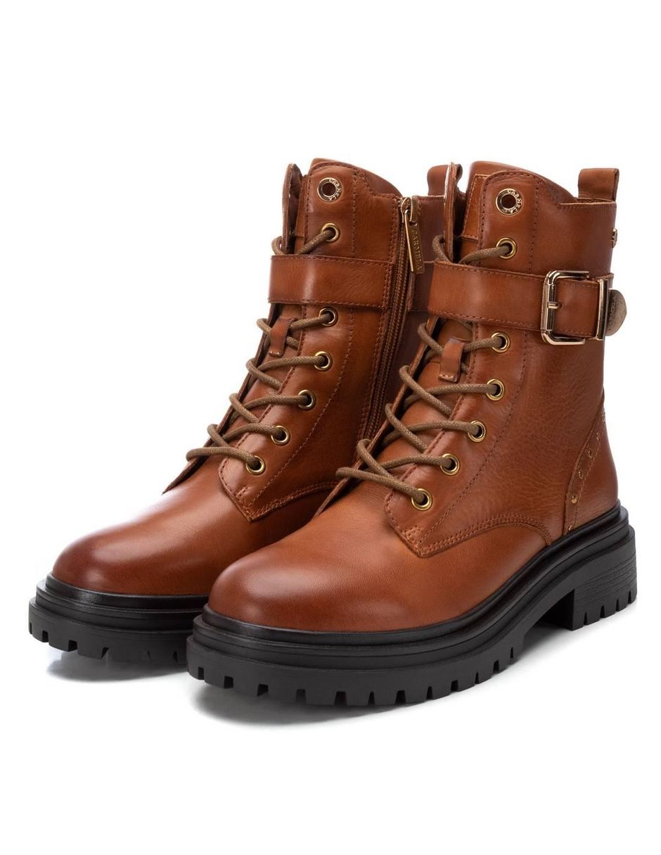 Bota al tobillo de piel para mujer 4