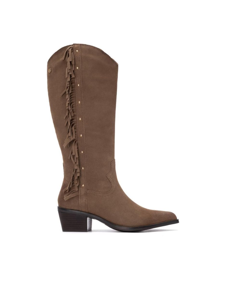 Bota al tobillo de piel para mujer Bota al tobillo de piel para mujer