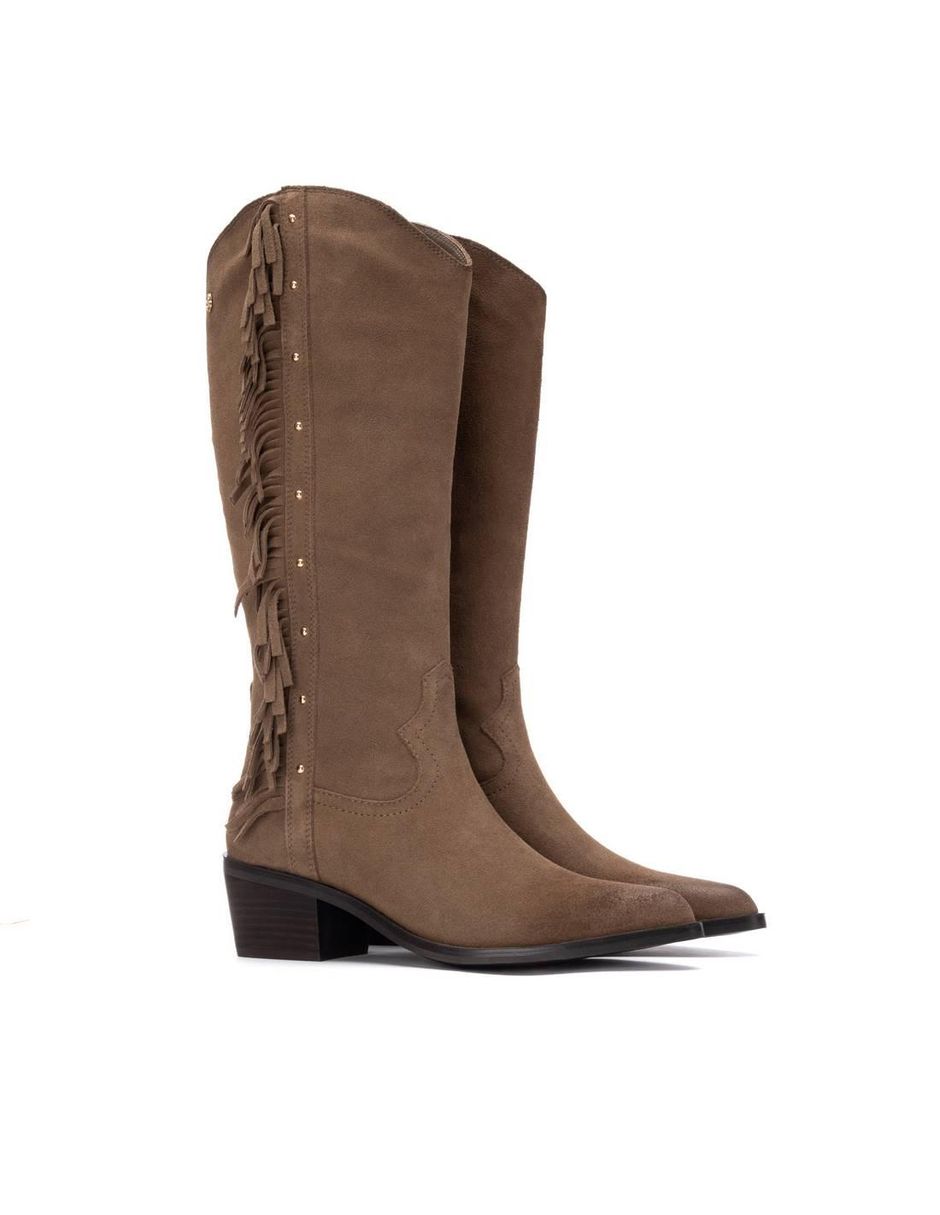 Bota al tobillo de piel para mujer 3