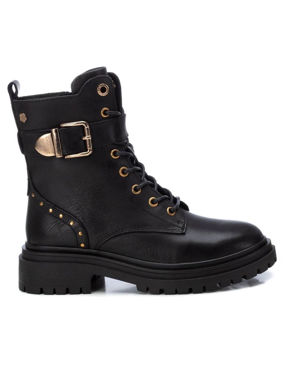 Bota al tobillo de piel para mujer Bota al tobillo de piel para mujer