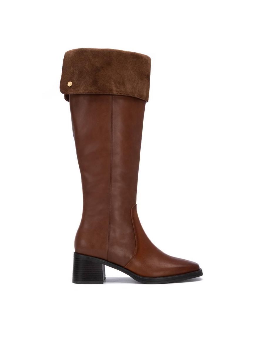 Bota al tobillo de piel para mujer Bota al tobillo de piel para mujer