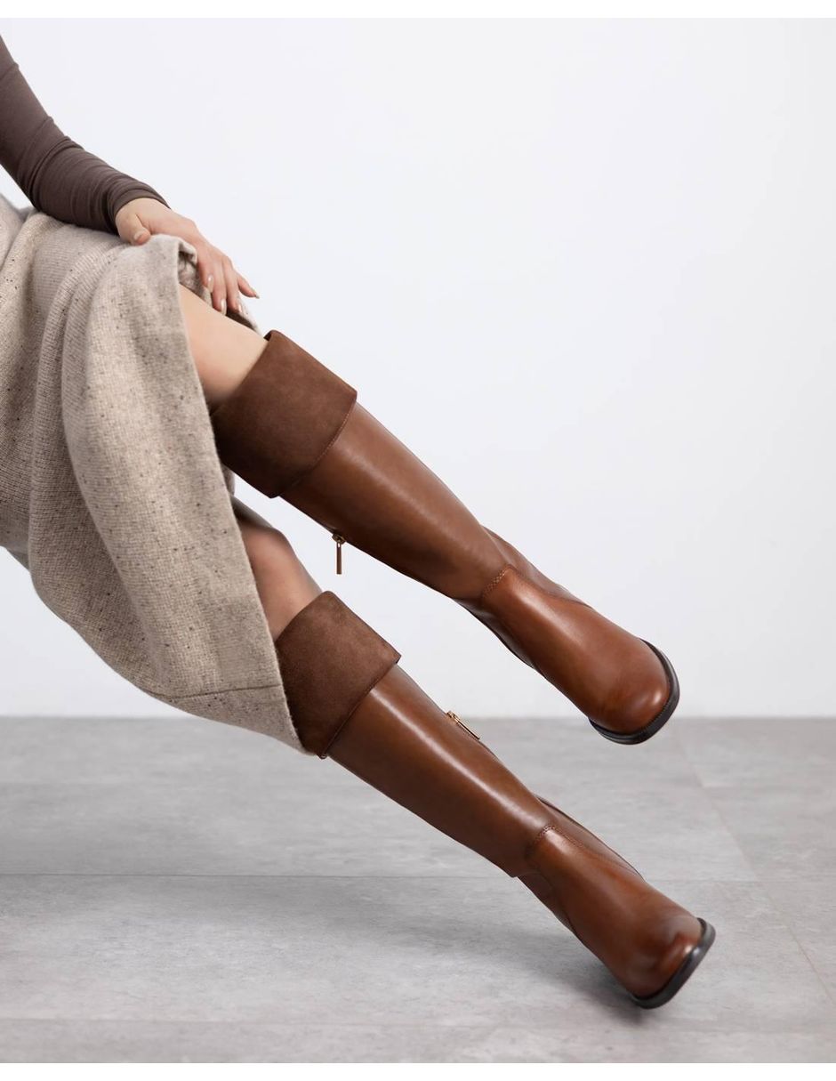 Bota al tobillo de piel para mujer 3