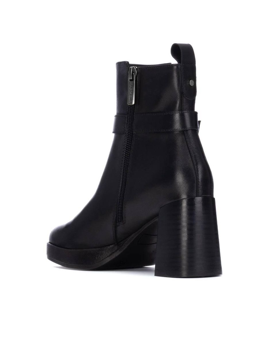 Bota al tobillo de piel para mujer 4