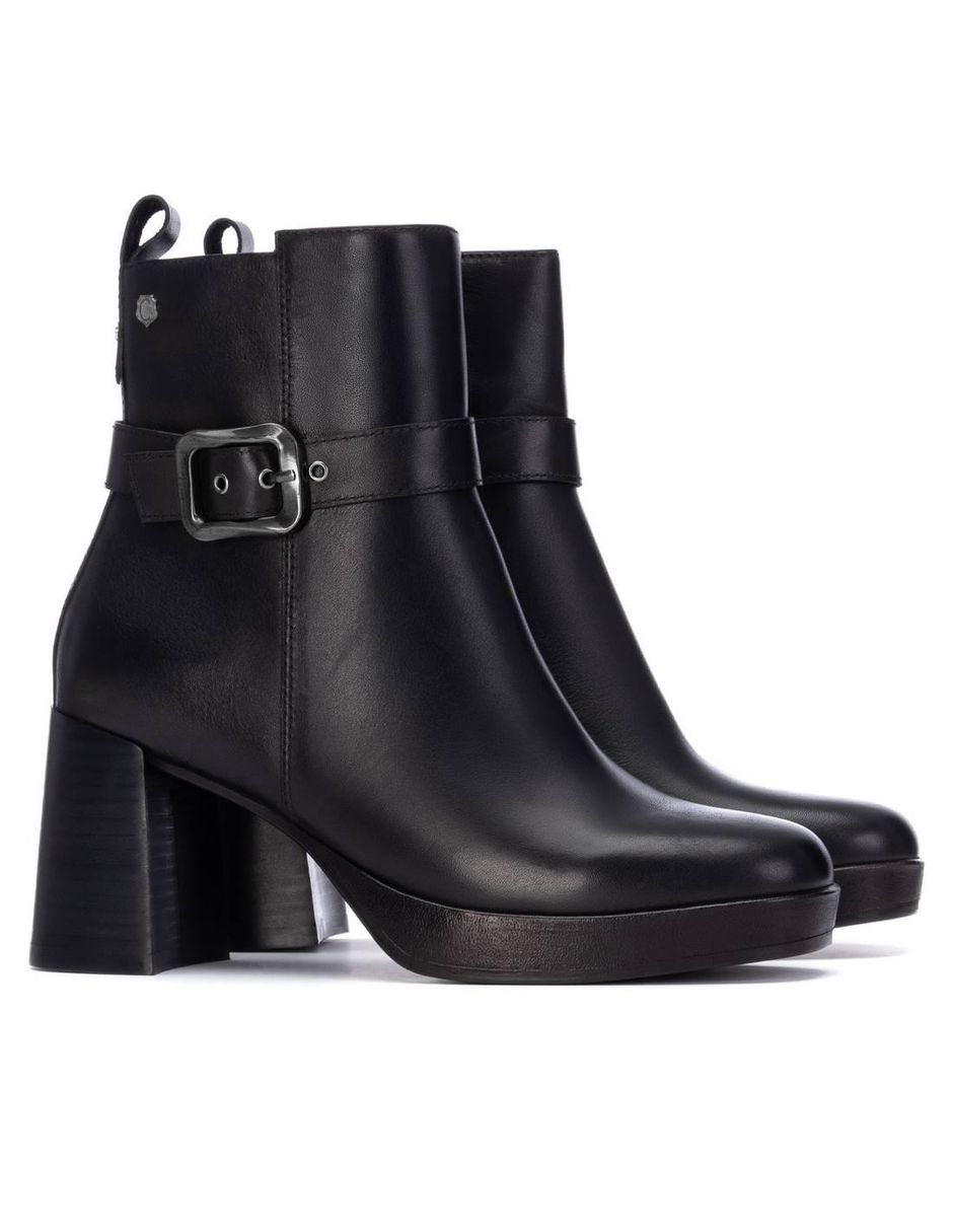 Bota al tobillo de piel para mujer 3