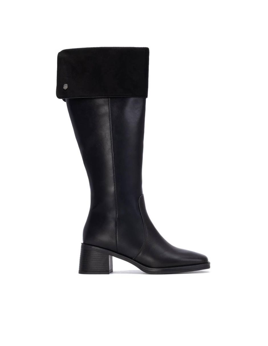 Bota al tobillo de piel para mujer Bota al tobillo de piel para mujer