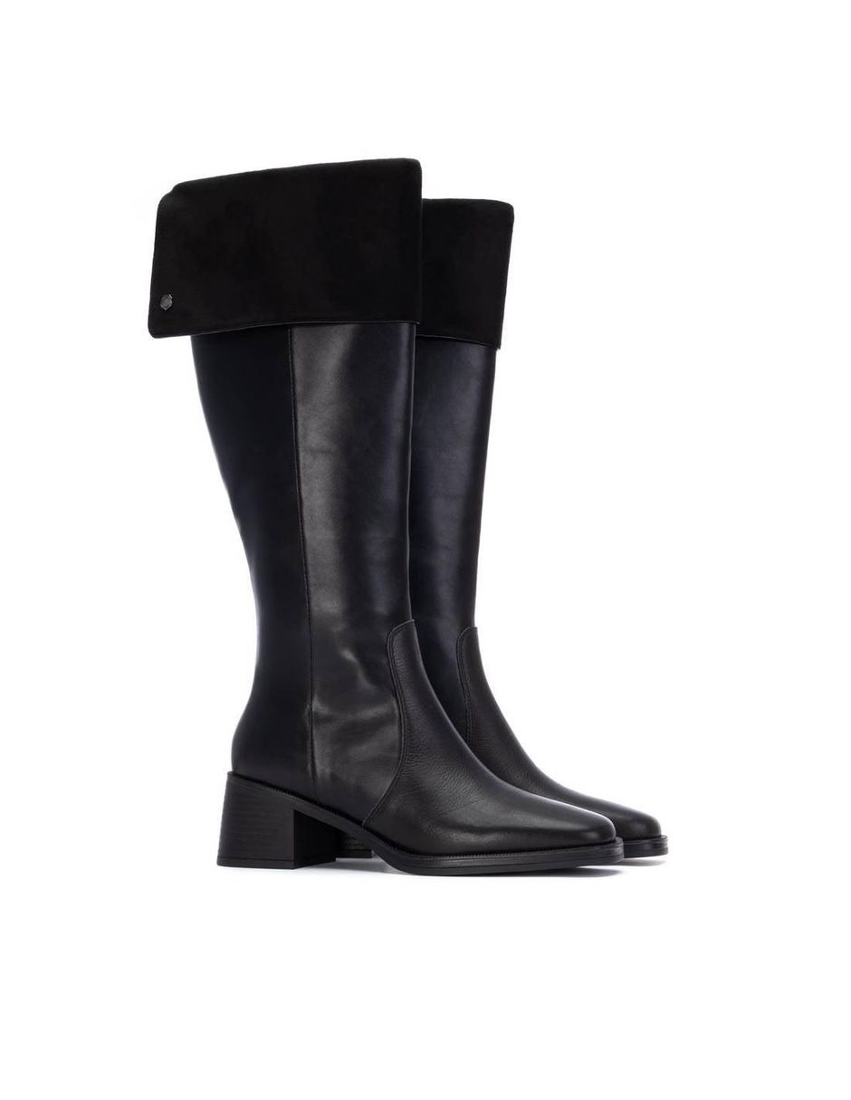 Bota al tobillo de piel para mujer 7