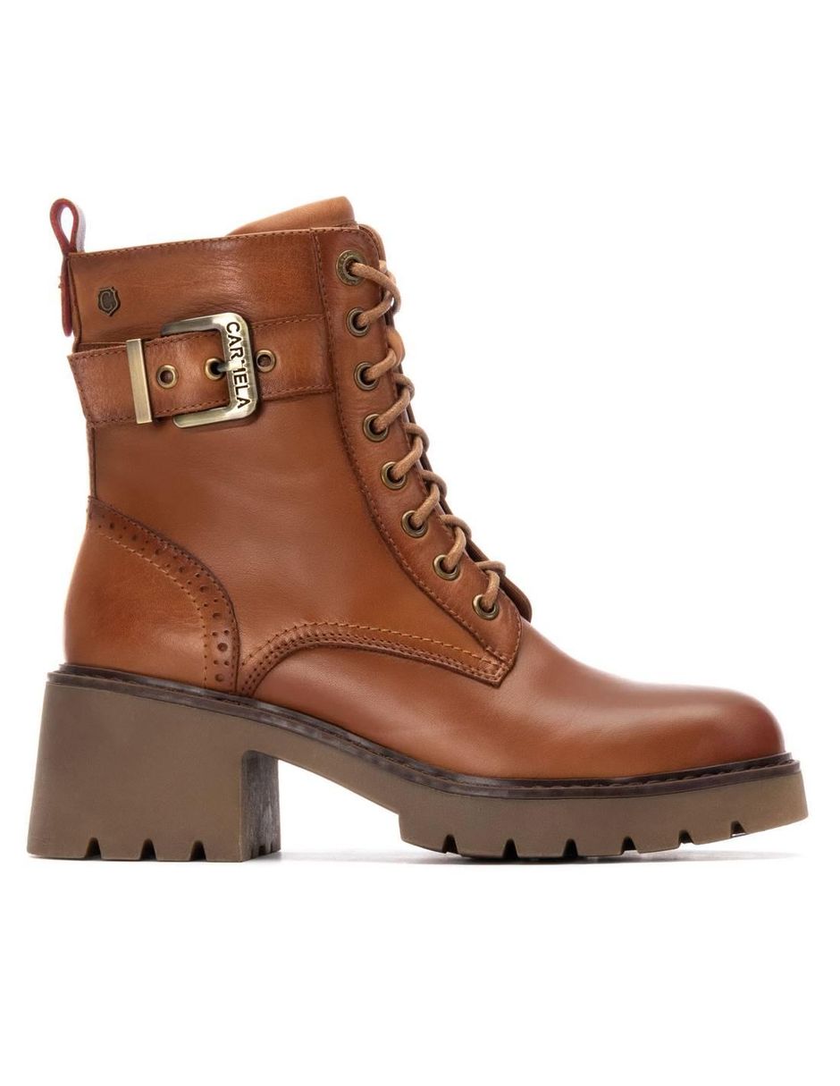 Bota al tobillo de piel para mujer Bota al tobillo de piel para mujer