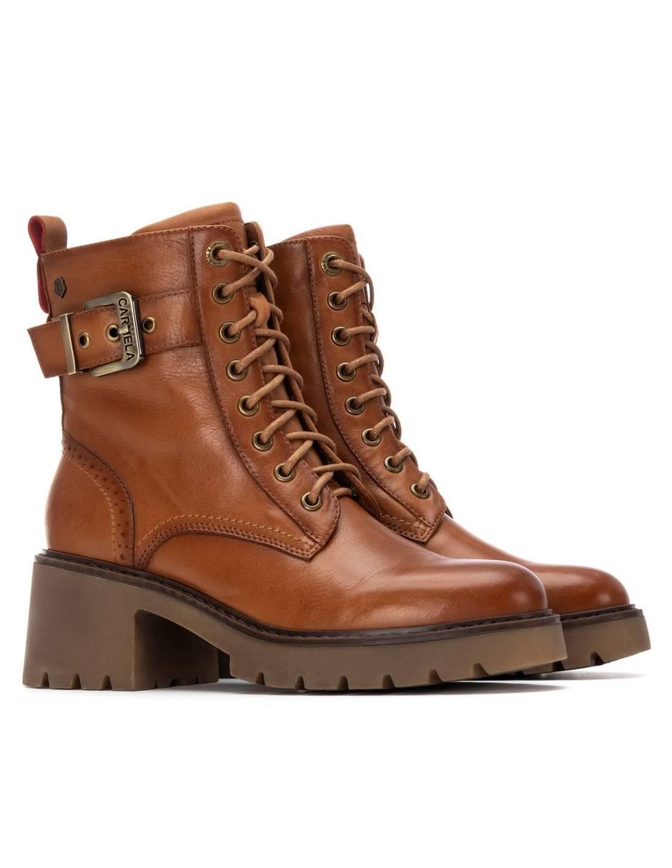 Bota al tobillo de piel para mujer 3