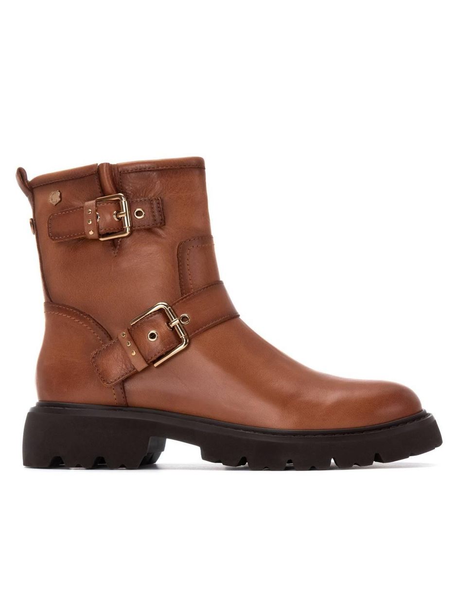 Bota al tobillo de piel para mujer Bota al tobillo de piel para mujer
