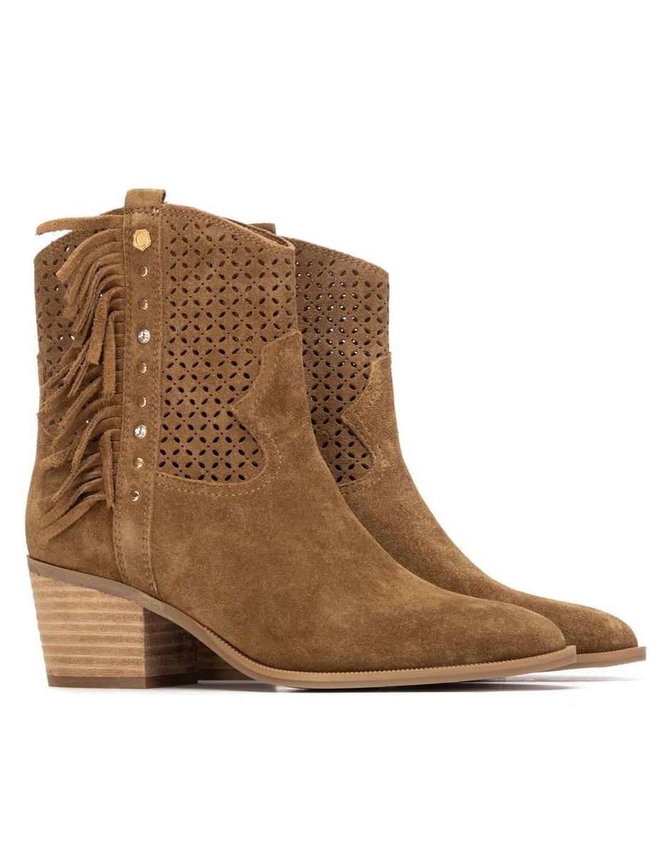 Bota al tobillo de piel para mujer 3