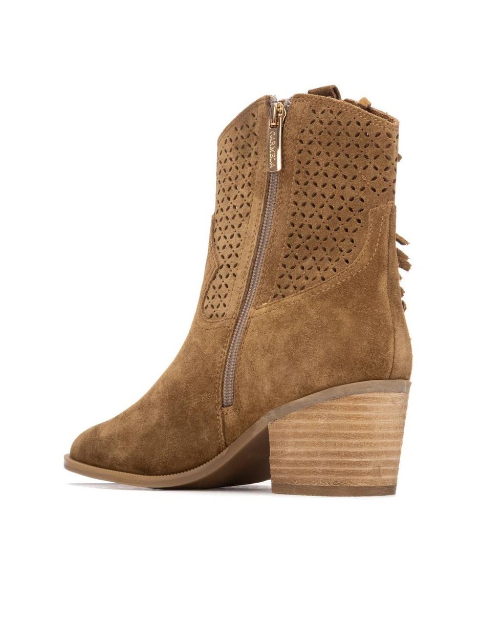 Bota al tobillo de piel para mujer 4