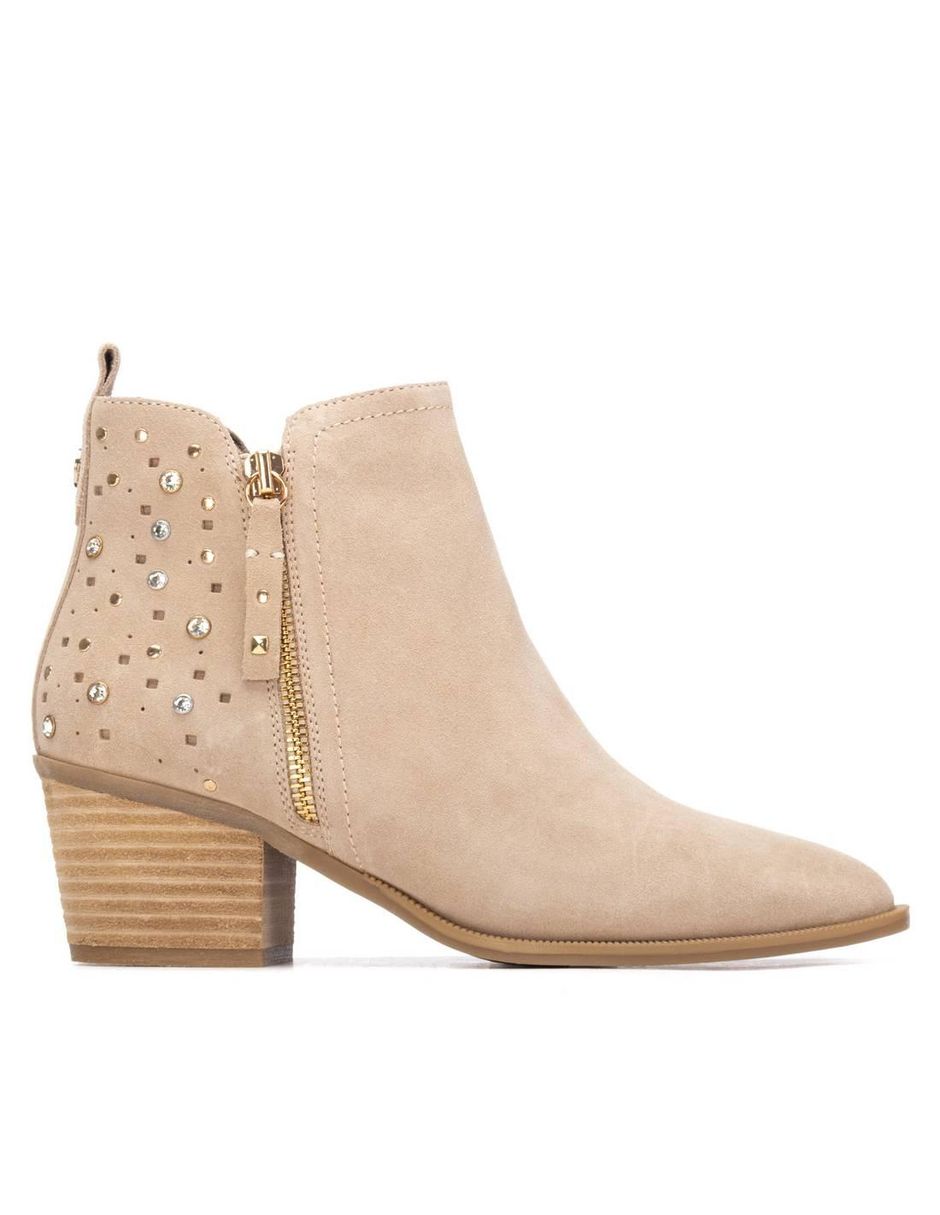 Bota al tobillo de piel para mujer Bota al tobillo de piel para mujer