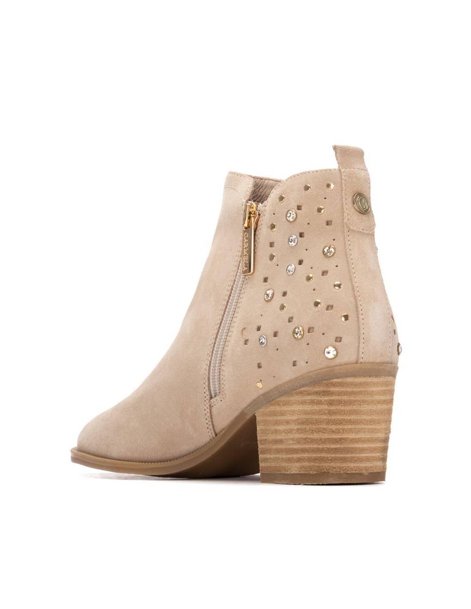 Bota al tobillo de piel para mujer 4