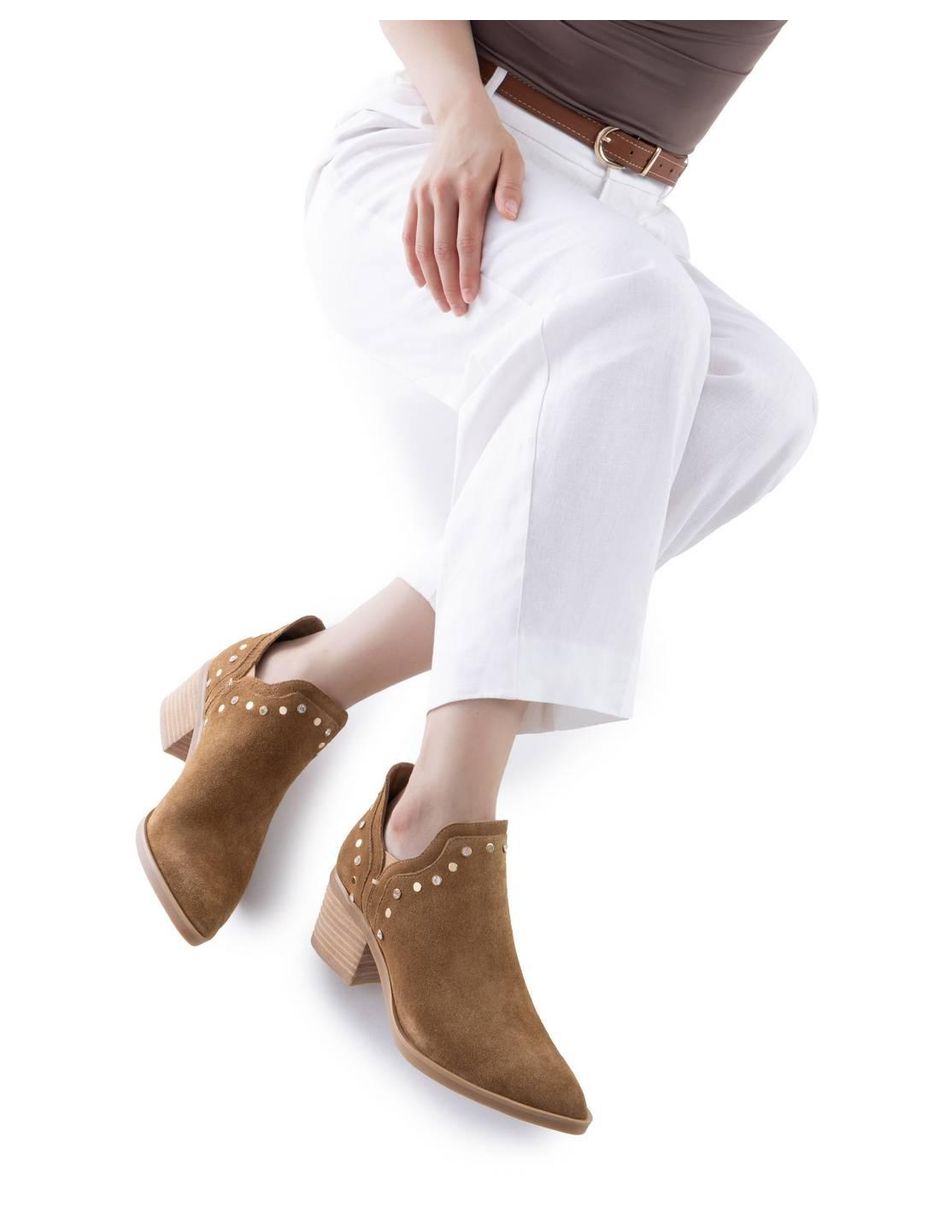 Bota al tobillo de piel para mujer 2