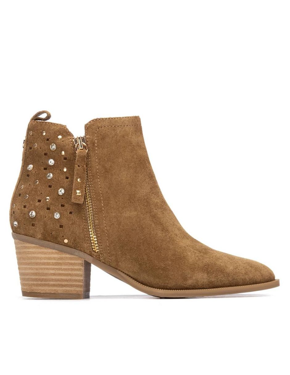 Bota al tobillo de piel para mujer Bota al tobillo de piel para mujer
