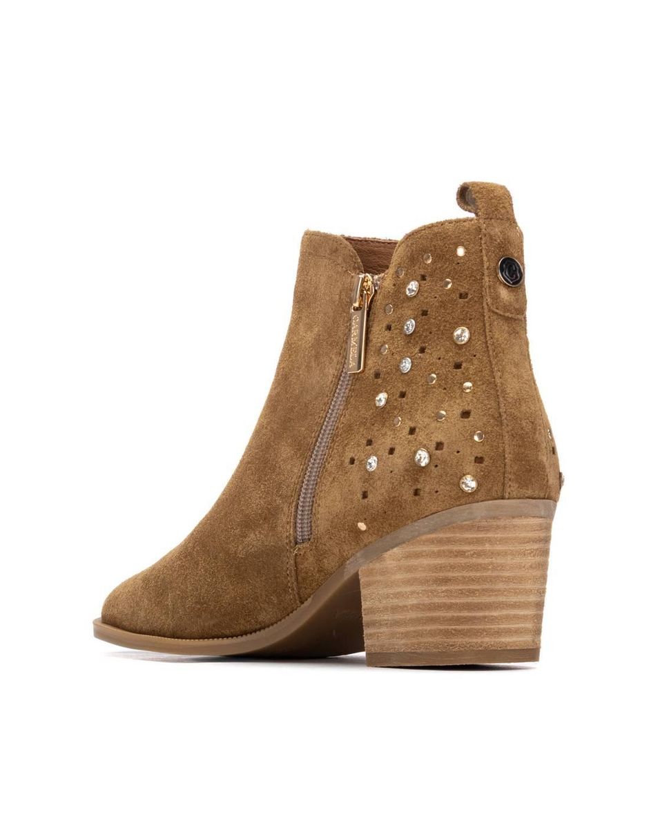 Bota al tobillo de piel para mujer 4