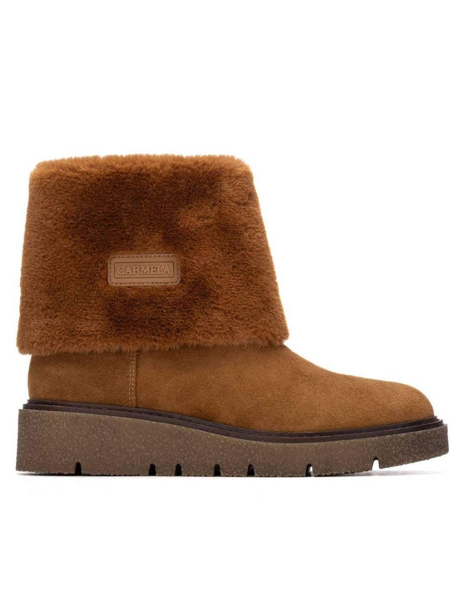 Bota al tobillo de piel para mujer