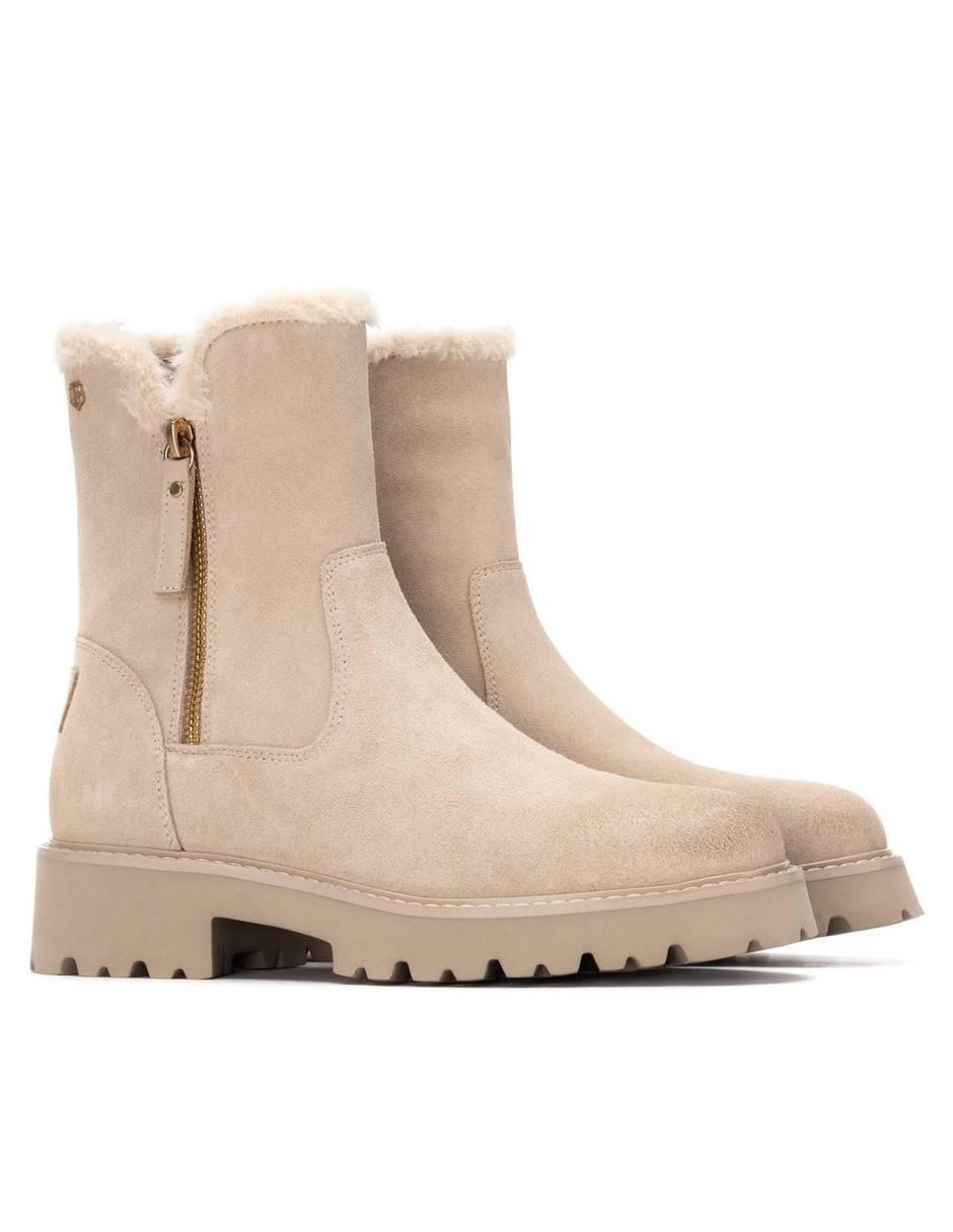 Bota al tobillo de piel para mujer 3