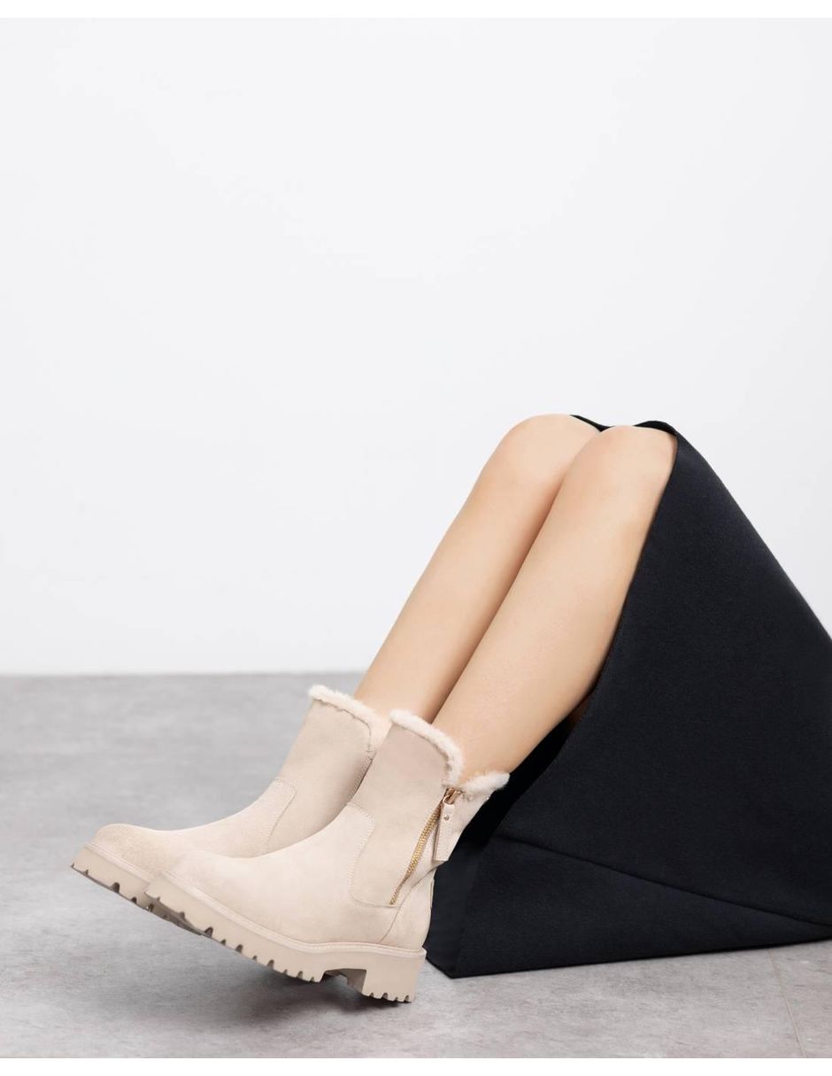 Bota al tobillo de piel para mujer 4