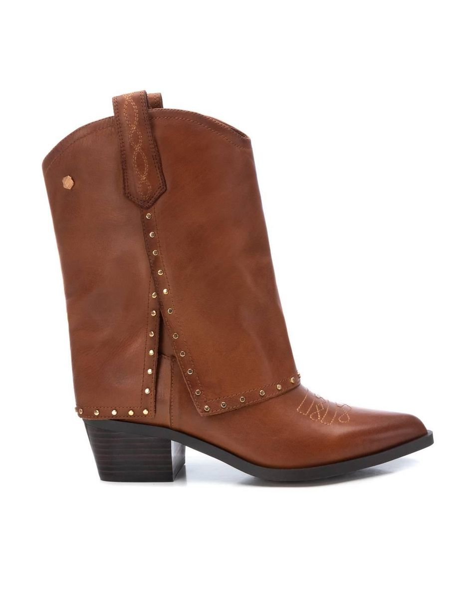 Bota al tobillo de piel para mujer Bota al tobillo de piel para mujer