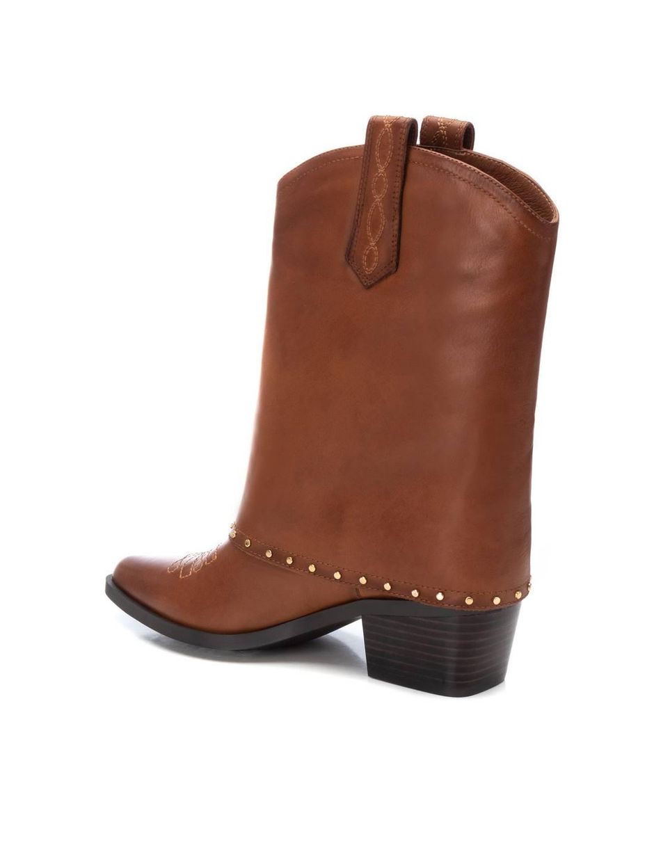 Bota al tobillo de piel para mujer 3