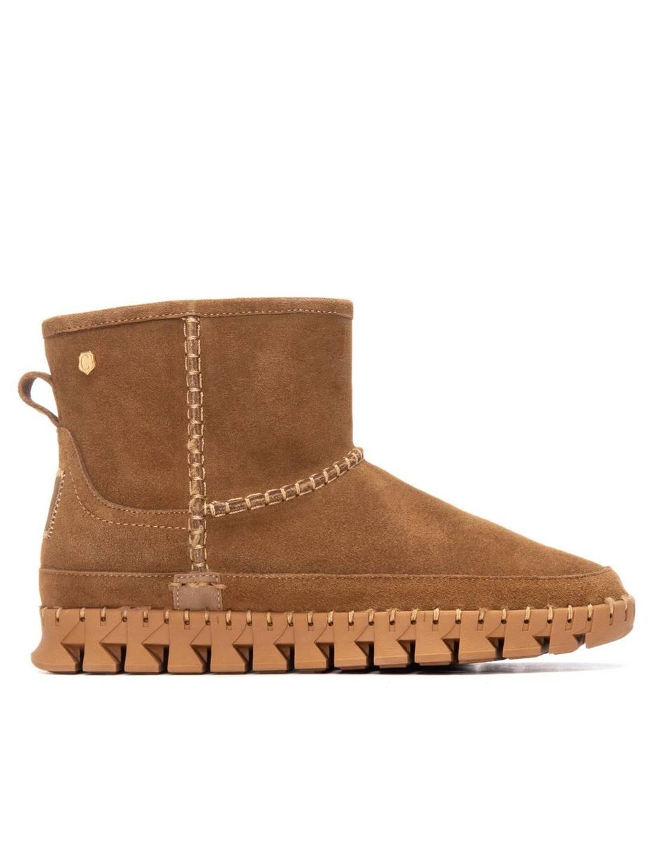 Bota al tobillo de piel para mujer Bota al tobillo de piel para mujer