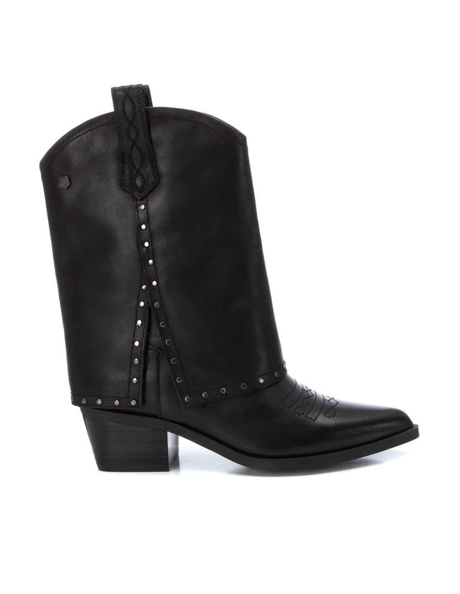 Bota al tobillo de piel para mujer Bota al tobillo de piel para mujer