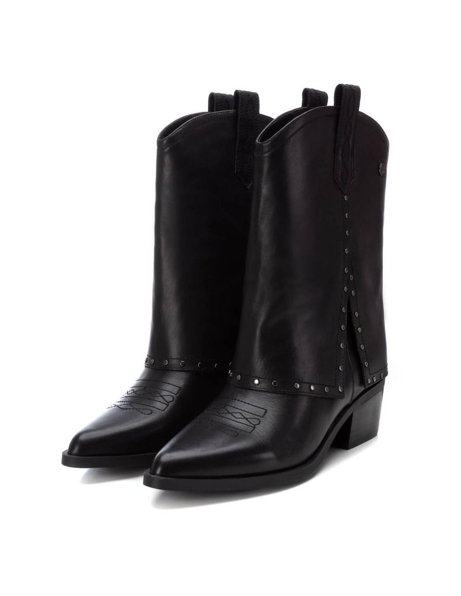 Bota al tobillo de piel para mujer 4