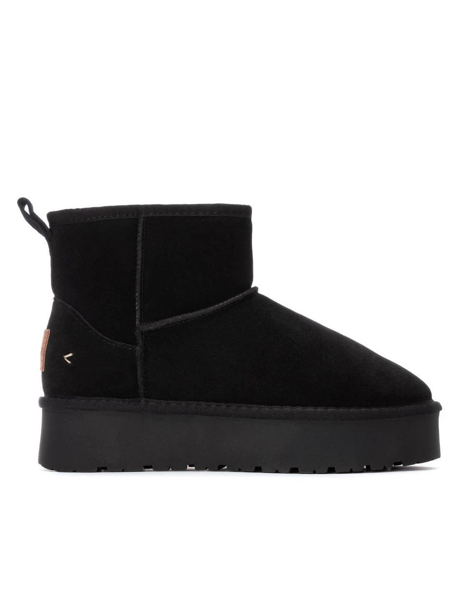 Bota al tobillo de piel para mujer Bota al tobillo de piel para mujer