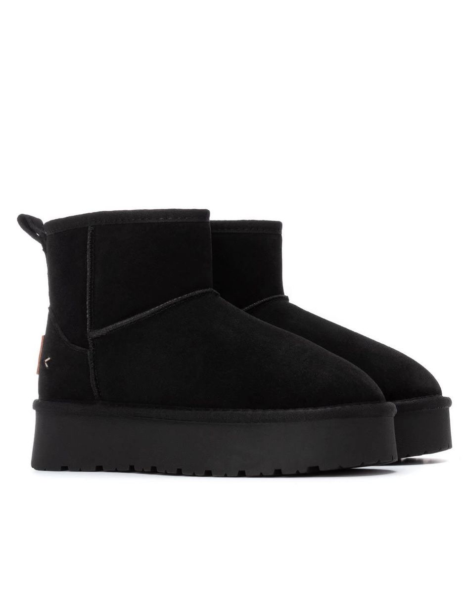 Bota al tobillo de piel para mujer 4