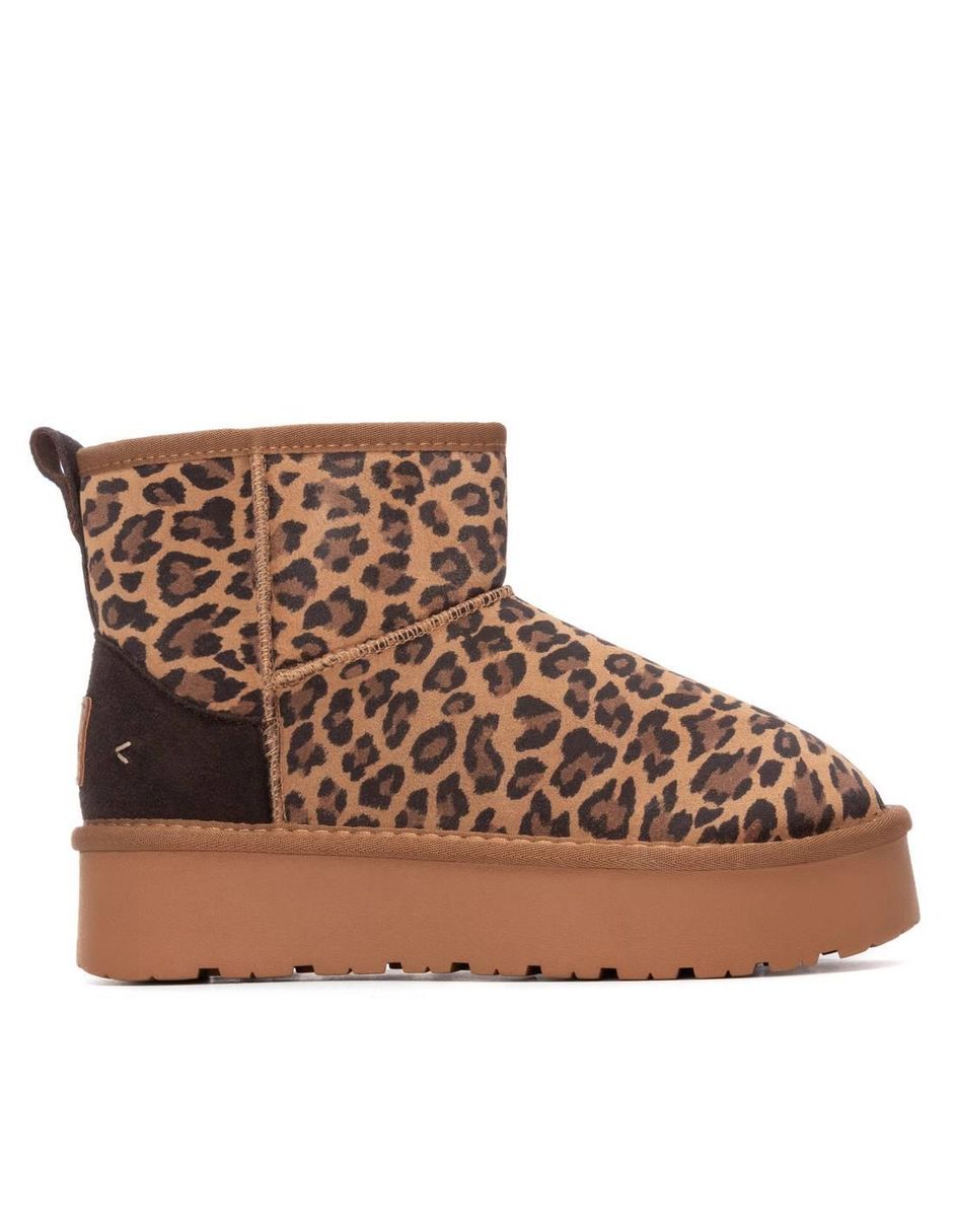 Bota al tobillo de piel para mujer Bota al tobillo de piel para mujer