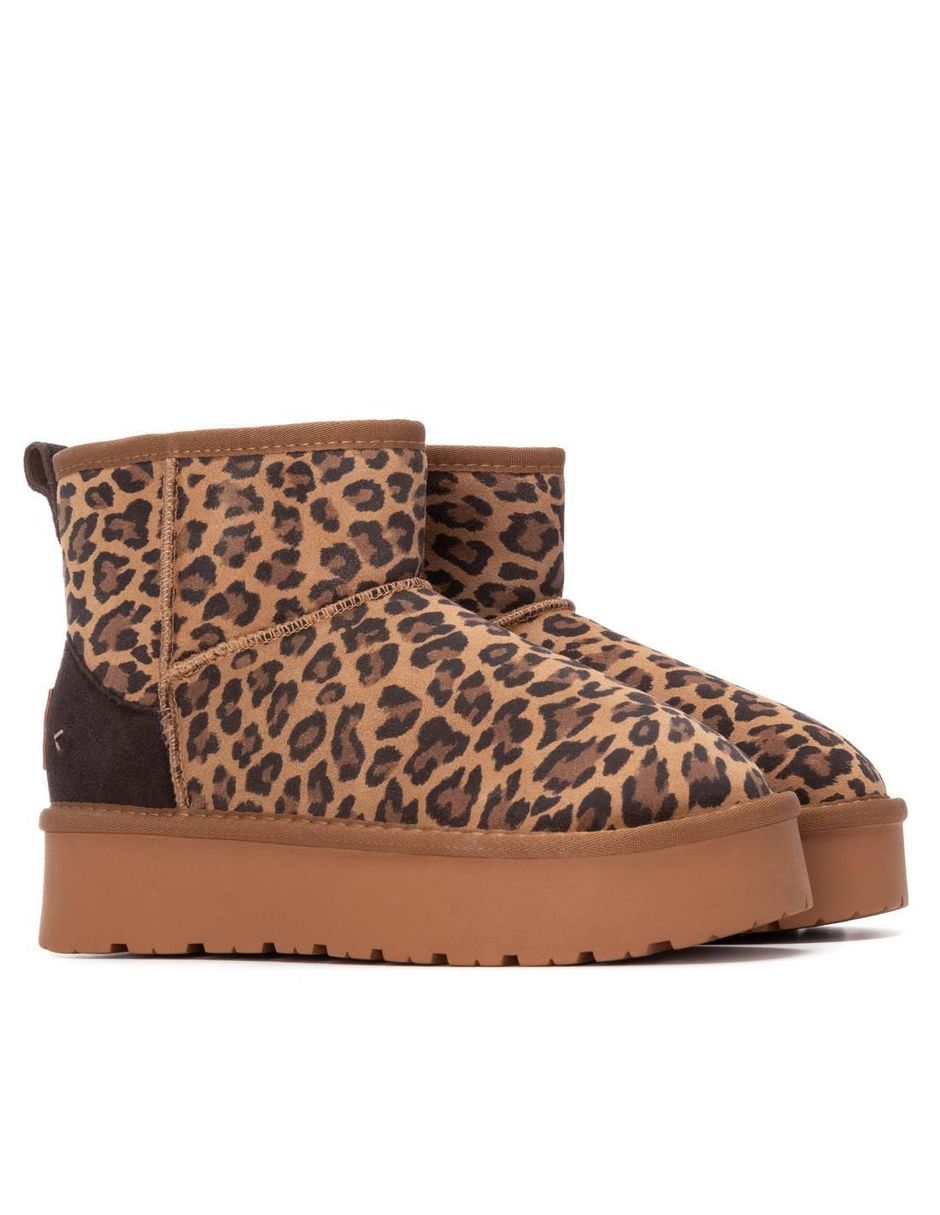 Bota al tobillo de piel para mujer 4