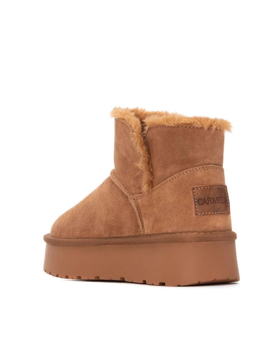 Bota al tobillo de piel para mujer 3