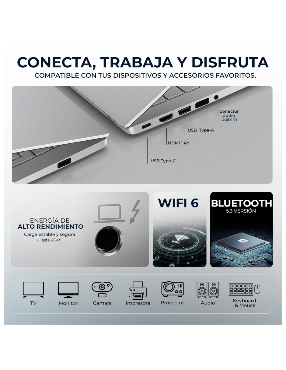 Laptop touch 15.6 pulgadas Full HD Intel Core i7 Intel UHD 16 GB RAM 512 GB SSD 6