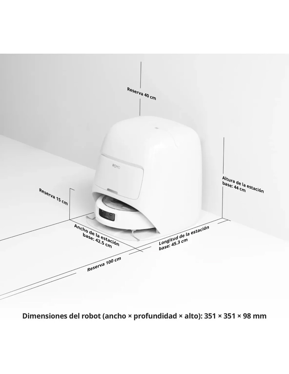 Aspiradora robot Dji Romo A 10 litros