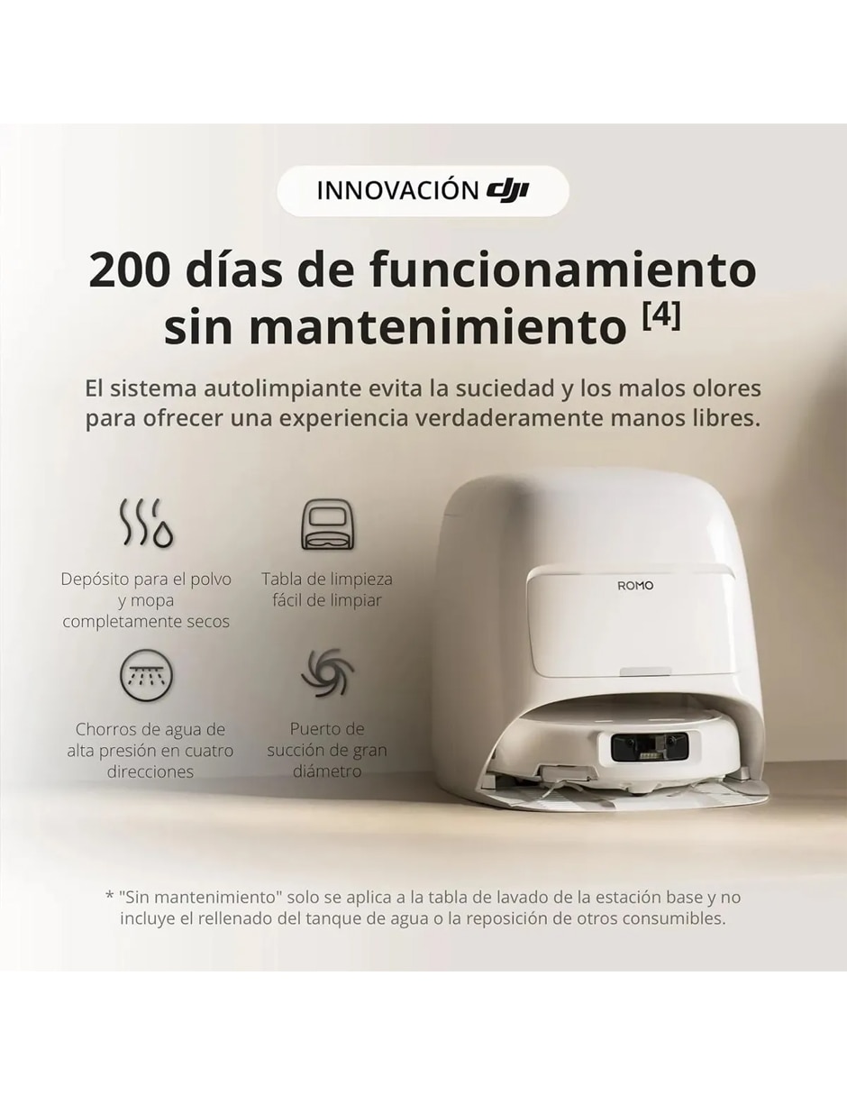 Aspiradora robot Dji Romo A 10 litros