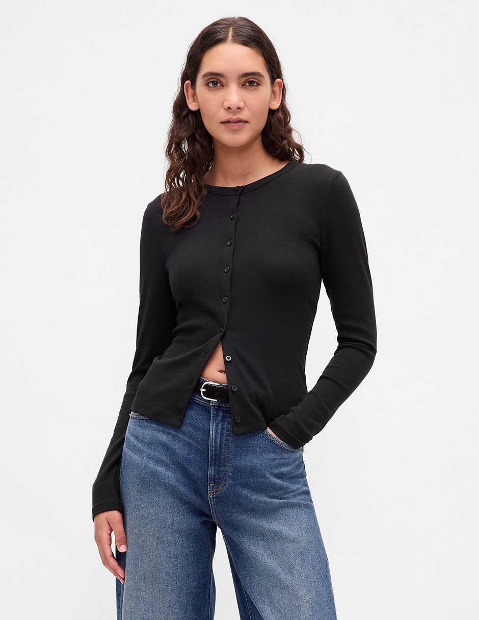 Suéter cuello redondo para mujer
