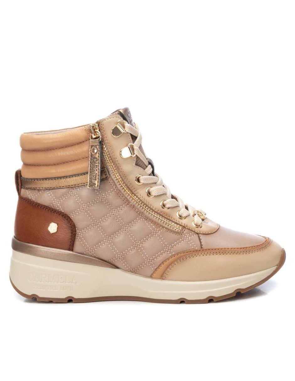 Bota al tobillo de piel para mujer