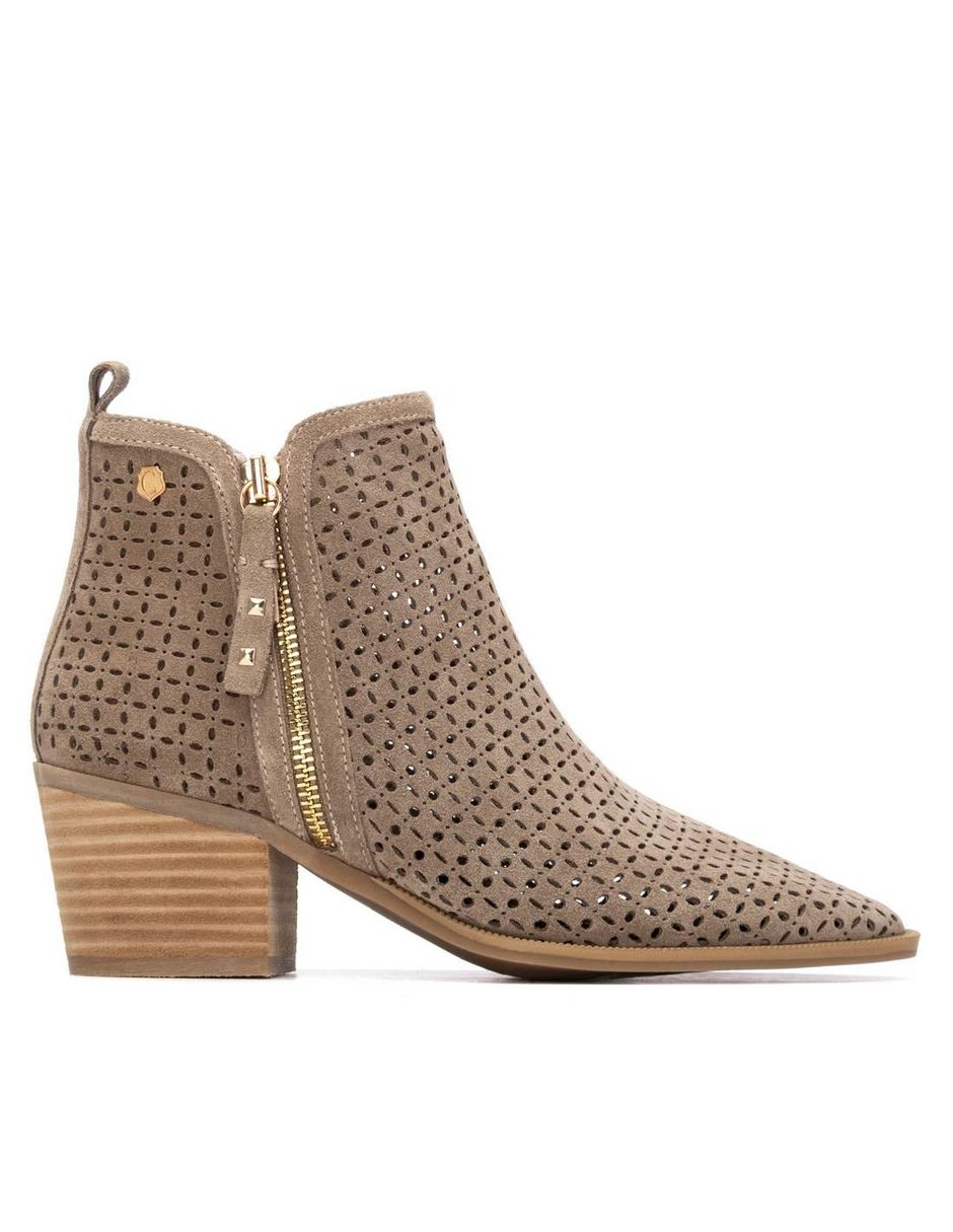 Bota al tobillo de piel para mujer Bota al tobillo de piel para mujer