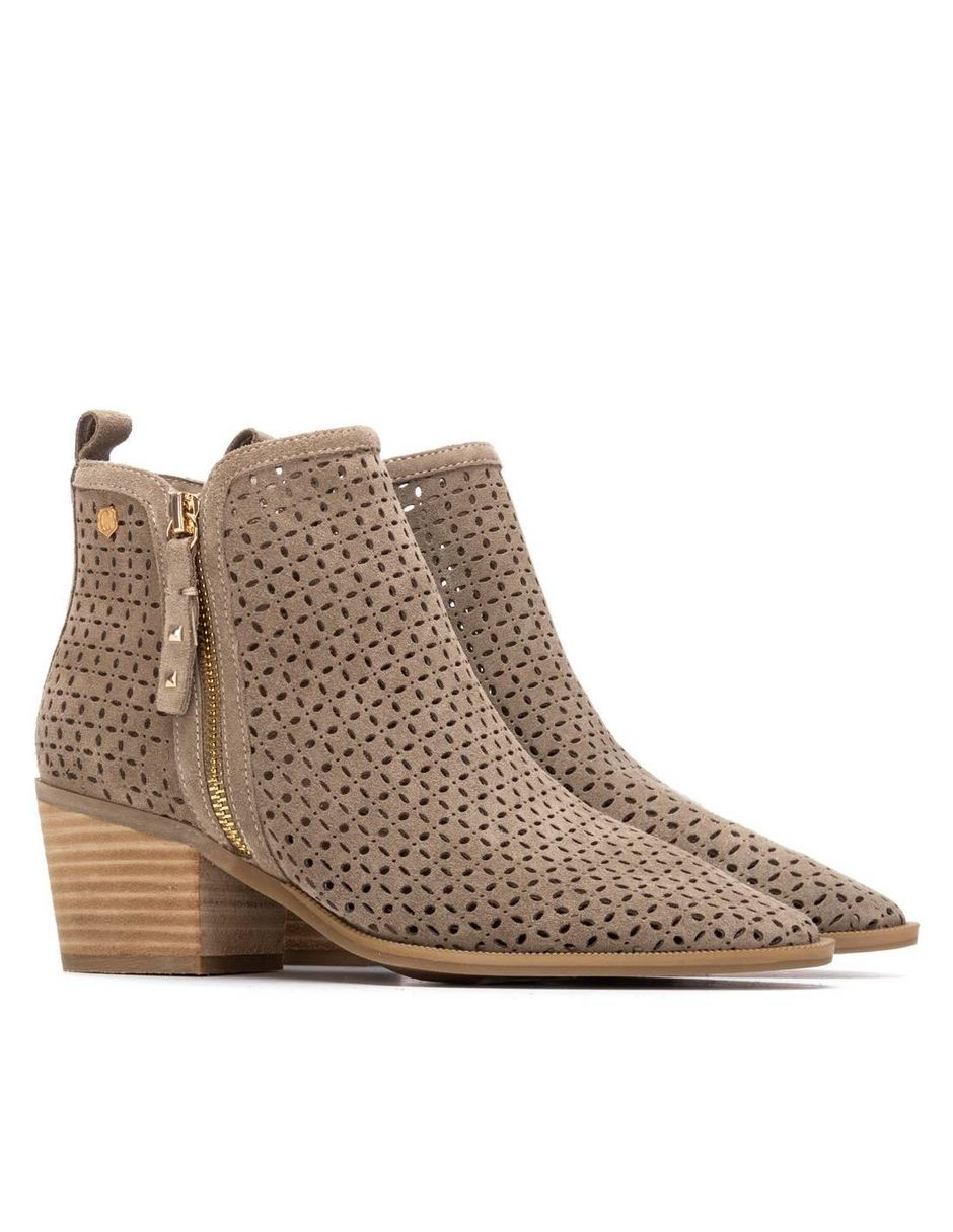 Bota al tobillo de piel para mujer 4