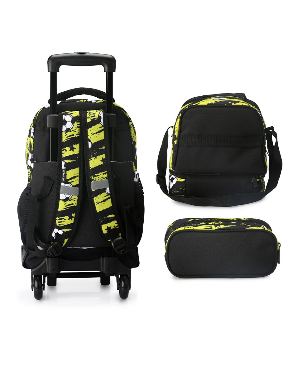 Set mochila escolar fútbol para niño 2