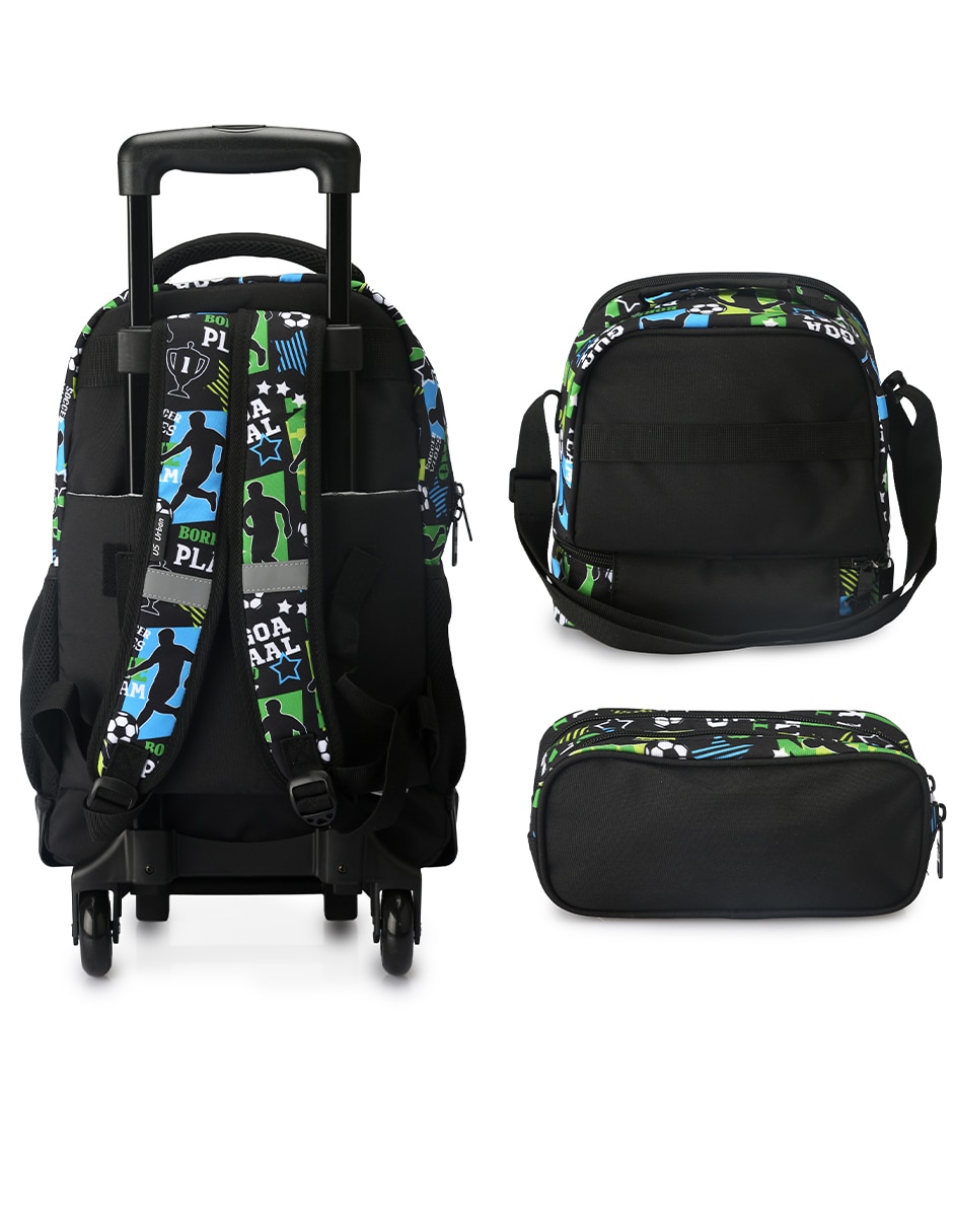 Set mochila escolar fútbol para niño 6