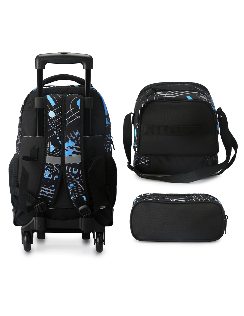 Set mochila escolar fútbol para niño 2