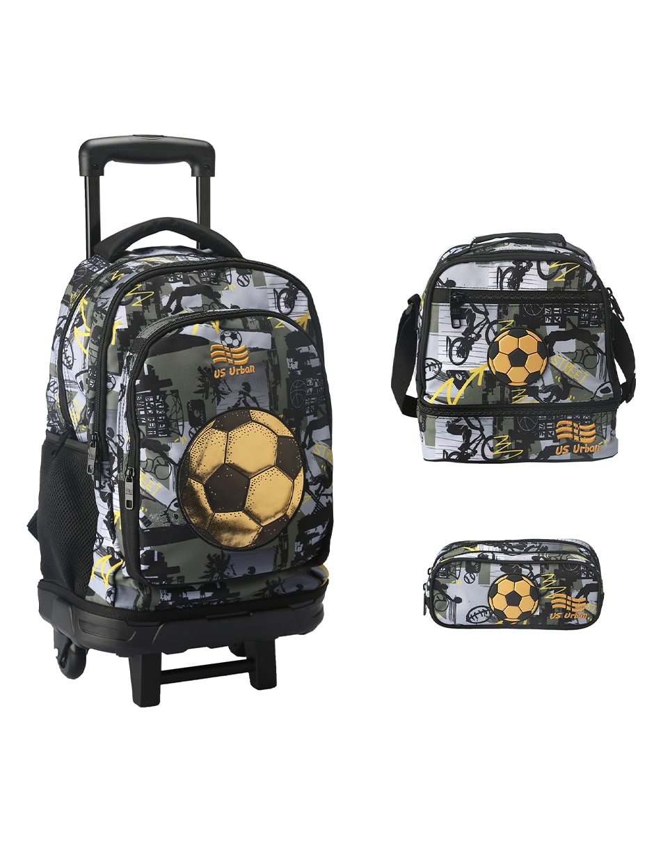 Set mochila escolar fútbol para niño Set mochila escolar fútbol para niño
